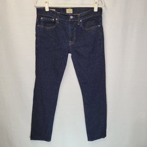 J. Crew Men's Size 32 x 32 Jeans Style 484 Tapered Dark Wash